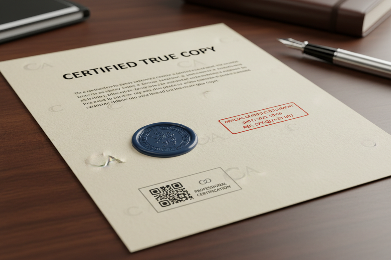 certified copy
